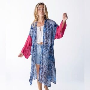 🌙NATURAL LIFE Sierra Duster/Navy Red Medallion🌙